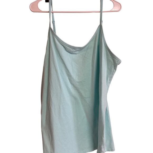 Torrid Womens Light Blue Adjustable Strap Tank Top Size 4 Cotton/Spandex - Picture 1 of 6